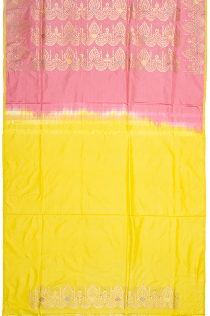 Banarasi Silk Jaal Pink Saree