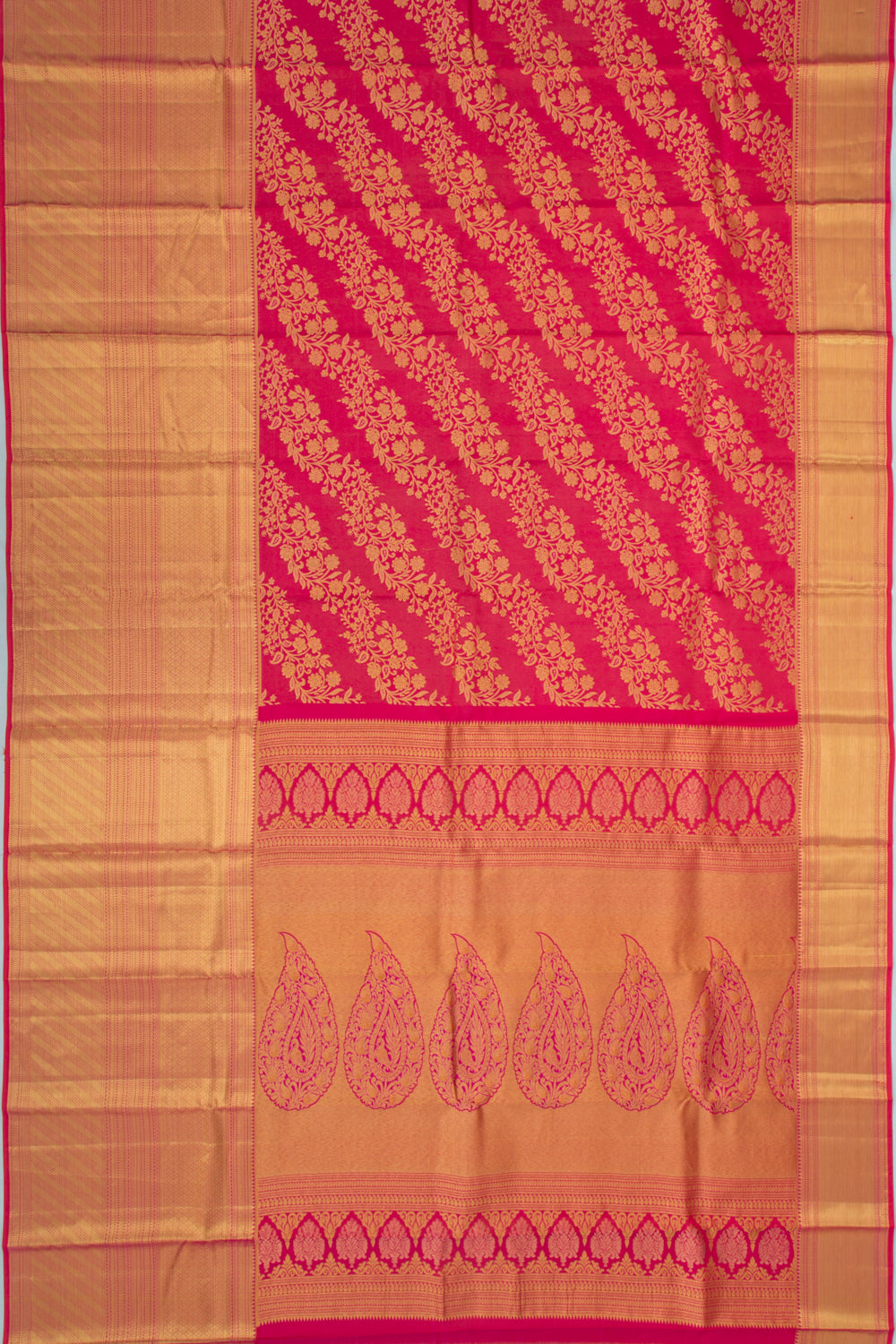 Taranga Kanchi Silk Jaal Pink Saree