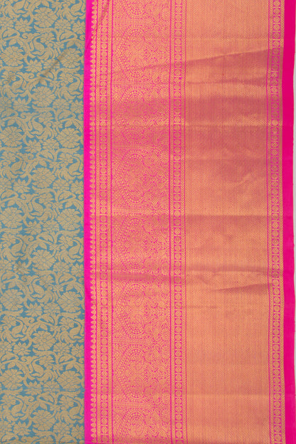 Taranga Kanchi Silk Brocade Pastel Blue Saree