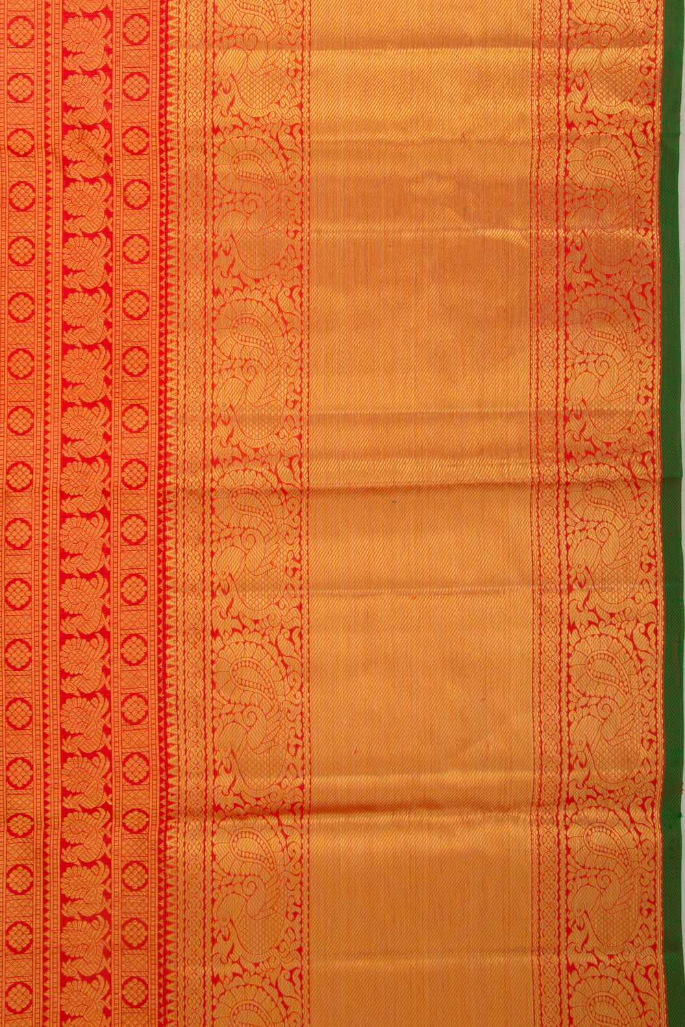 Taranga Kanchi Silk Brocade Red Saree