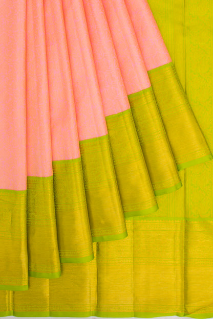 Taranga Kanchi Silk Brocade Baby Pink Saree