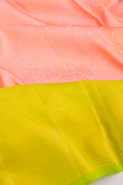 Taranga Kanchi Silk Brocade Baby Pink Saree