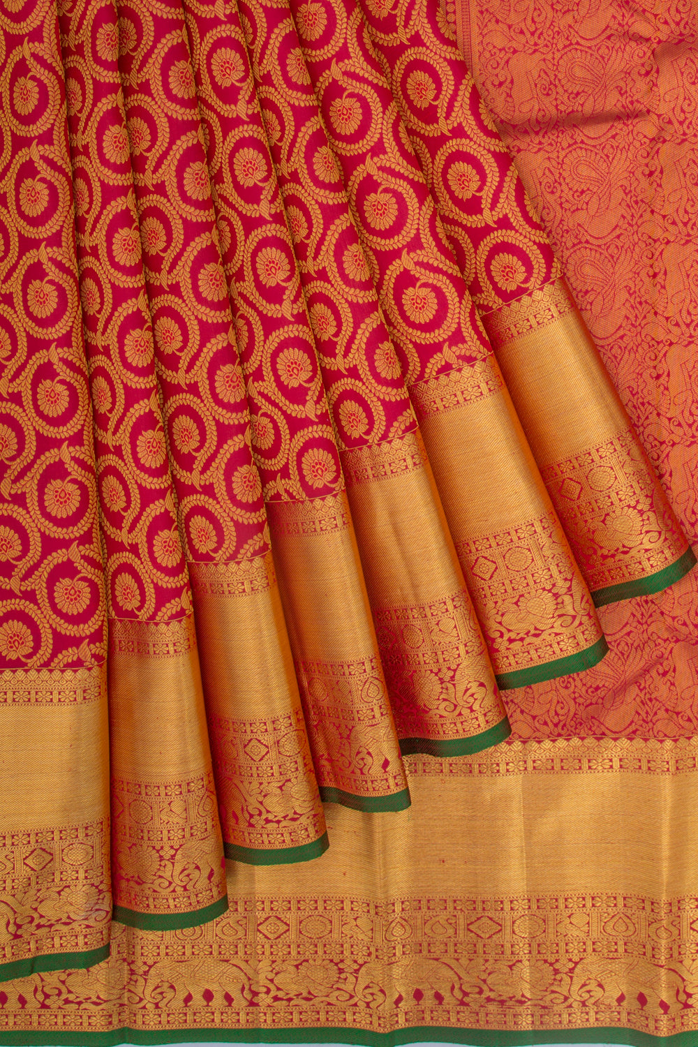 Taranga Kanchi Silk Brocade Maroon Saree