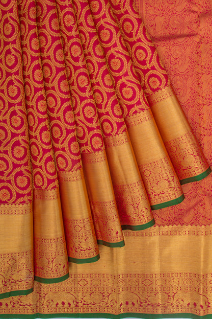 Taranga Kanchi Silk Brocade Maroon Saree