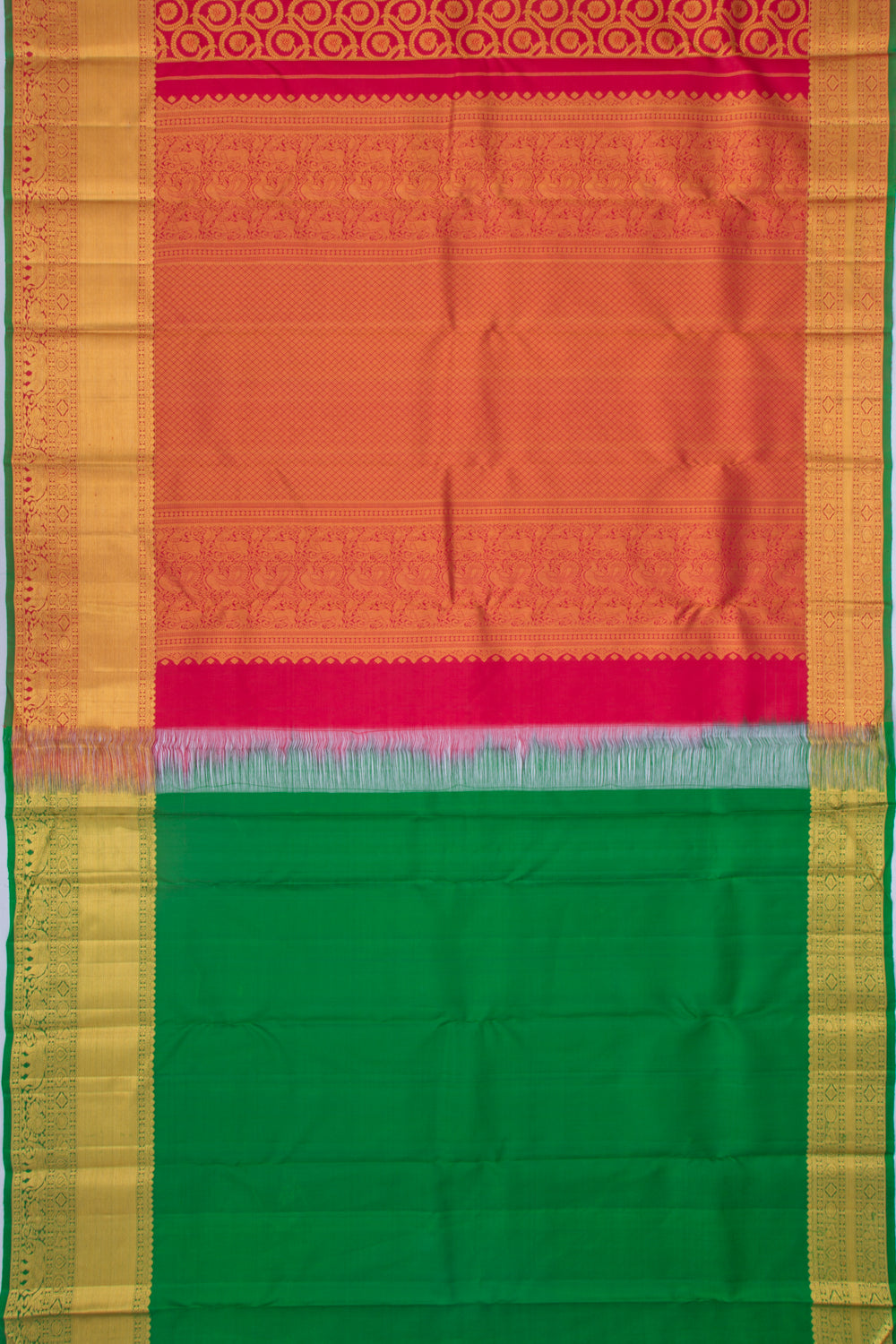Taranga Kanchi Silk Brocade Maroon Saree