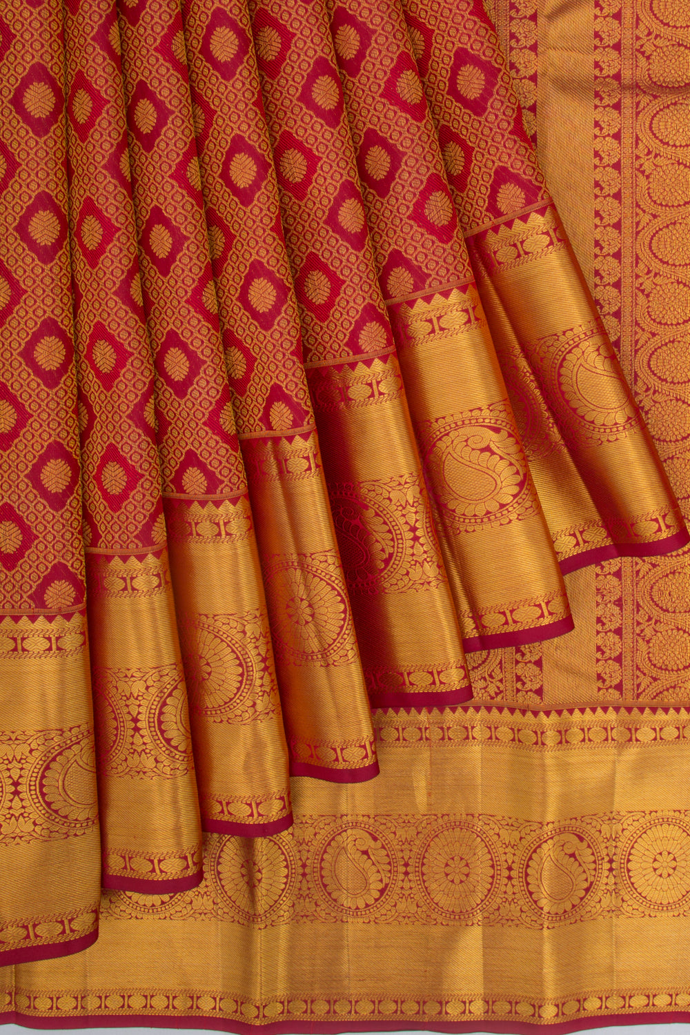 Taranga Kanchi Silk Brocade Maroon Saree