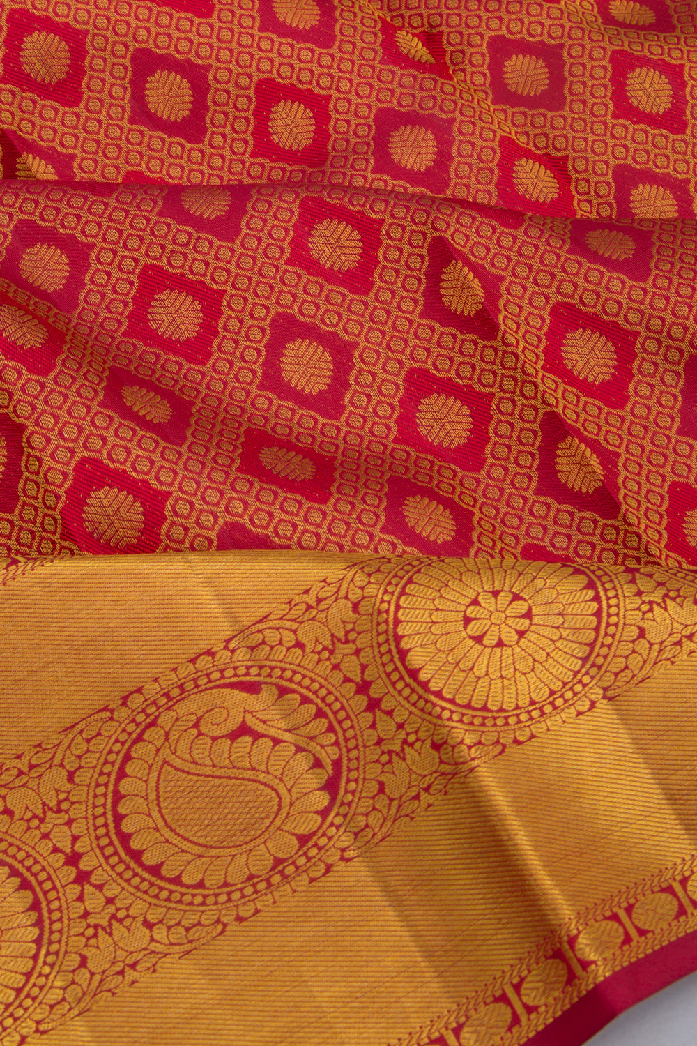 Taranga Kanchi Silk Brocade Maroon Saree