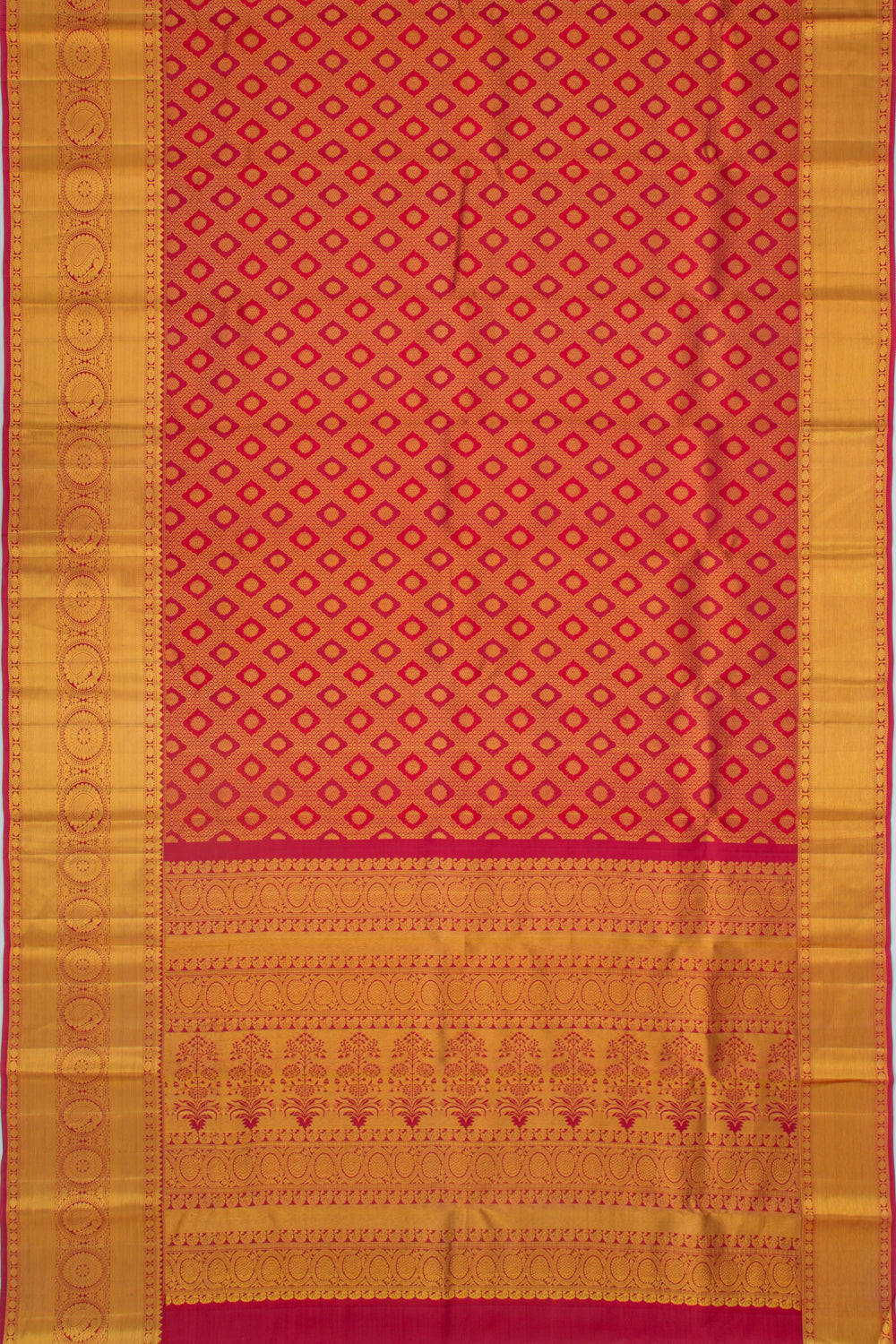 Taranga Kanchi Silk Brocade Maroon Saree
