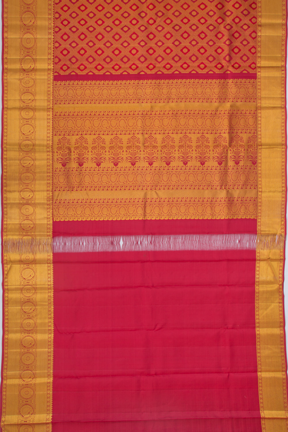 Taranga Kanchi Silk Brocade Maroon Saree