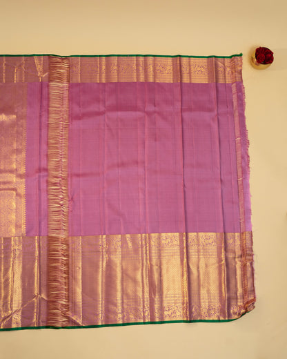 Kanchipuram Silk Jaal Green Saree