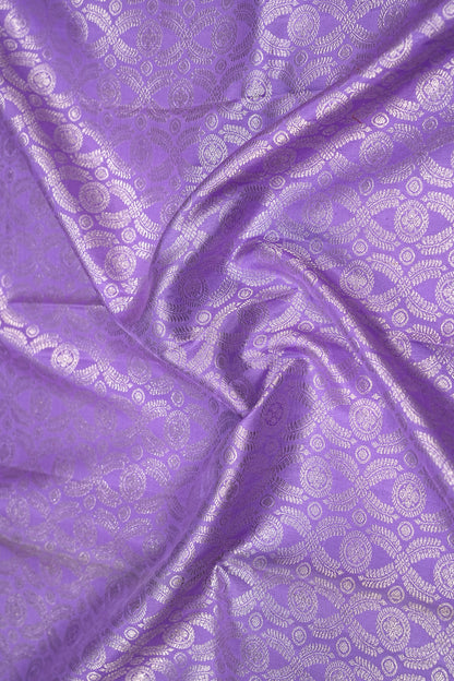 Kanchipuram Silk Brocade Lavender Saree