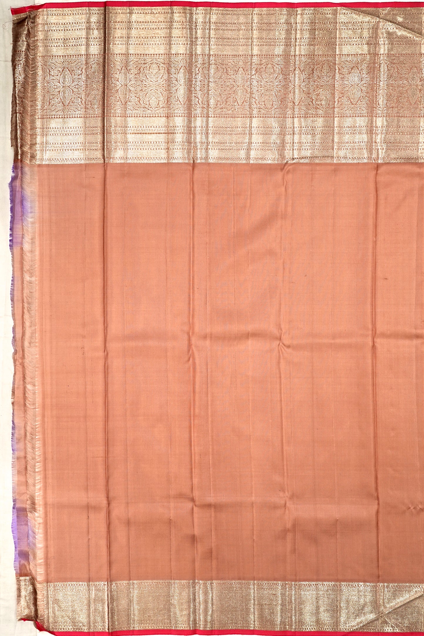 Kanchipuram Silk Brocade Lavender Saree