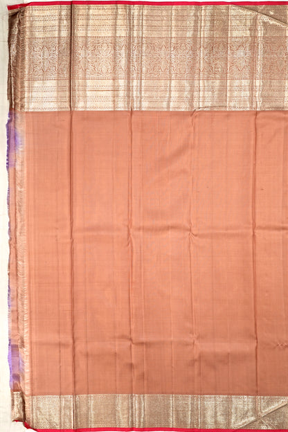 Kanchipuram Silk Brocade Lavender Saree