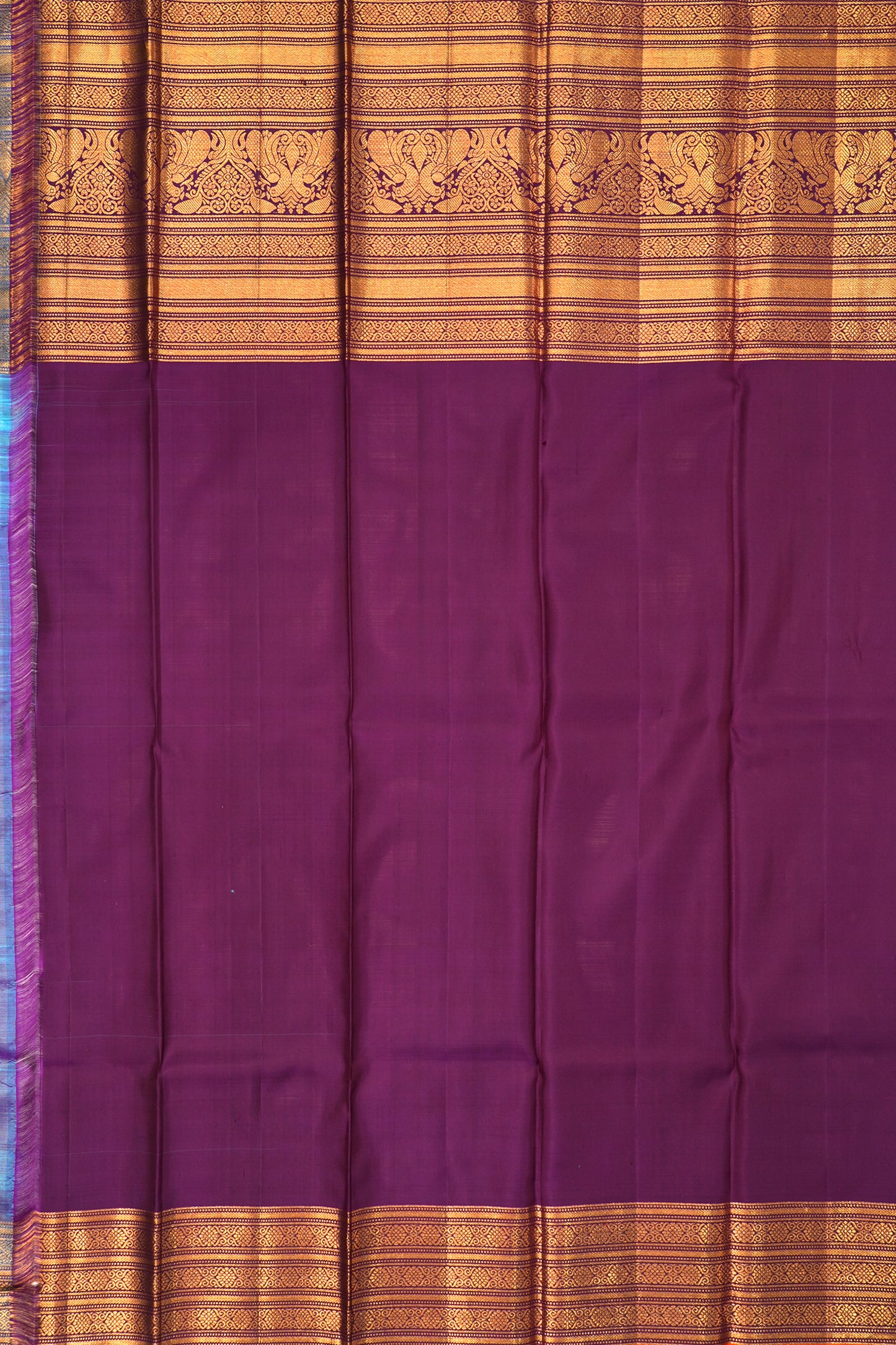 Kanchipuram Silk Brocade Pink Saree