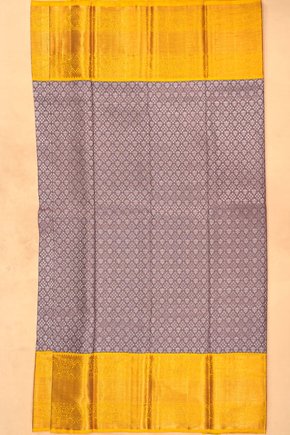 Kanchipuram Silk Brocade Snuff Saree