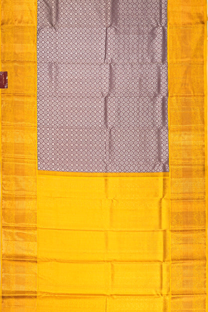 Kanchipuram Silk Brocade Snuff Saree