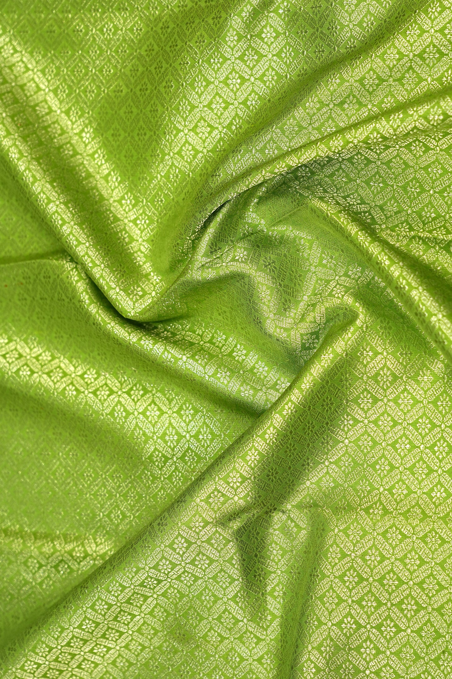 Kanchipuram Silk Brocade Green Saree