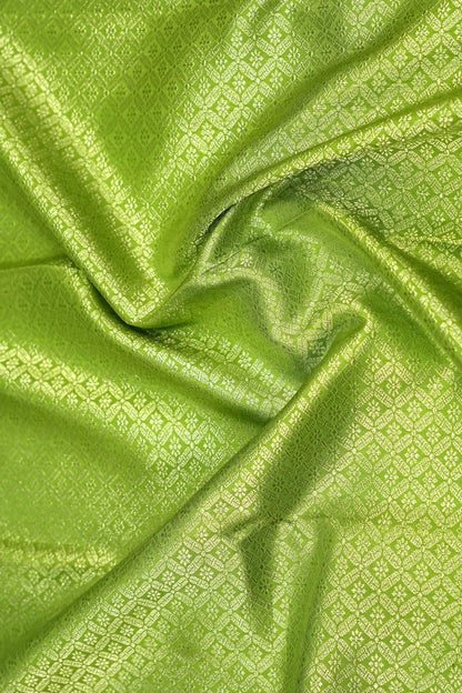 Kanchipuram Silk Brocade Green Saree