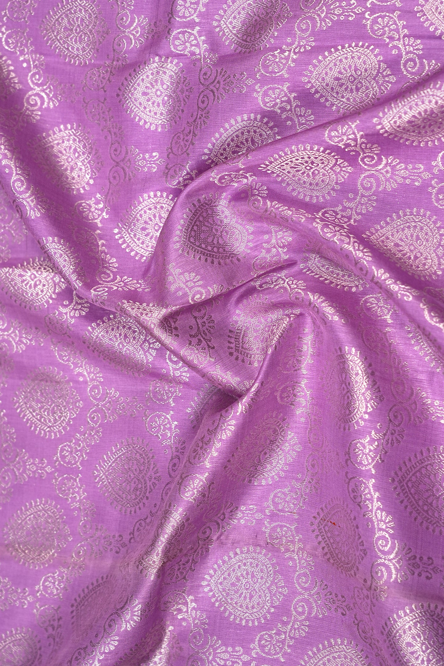 Kanchipuram Silk Brocade Lavender Saree