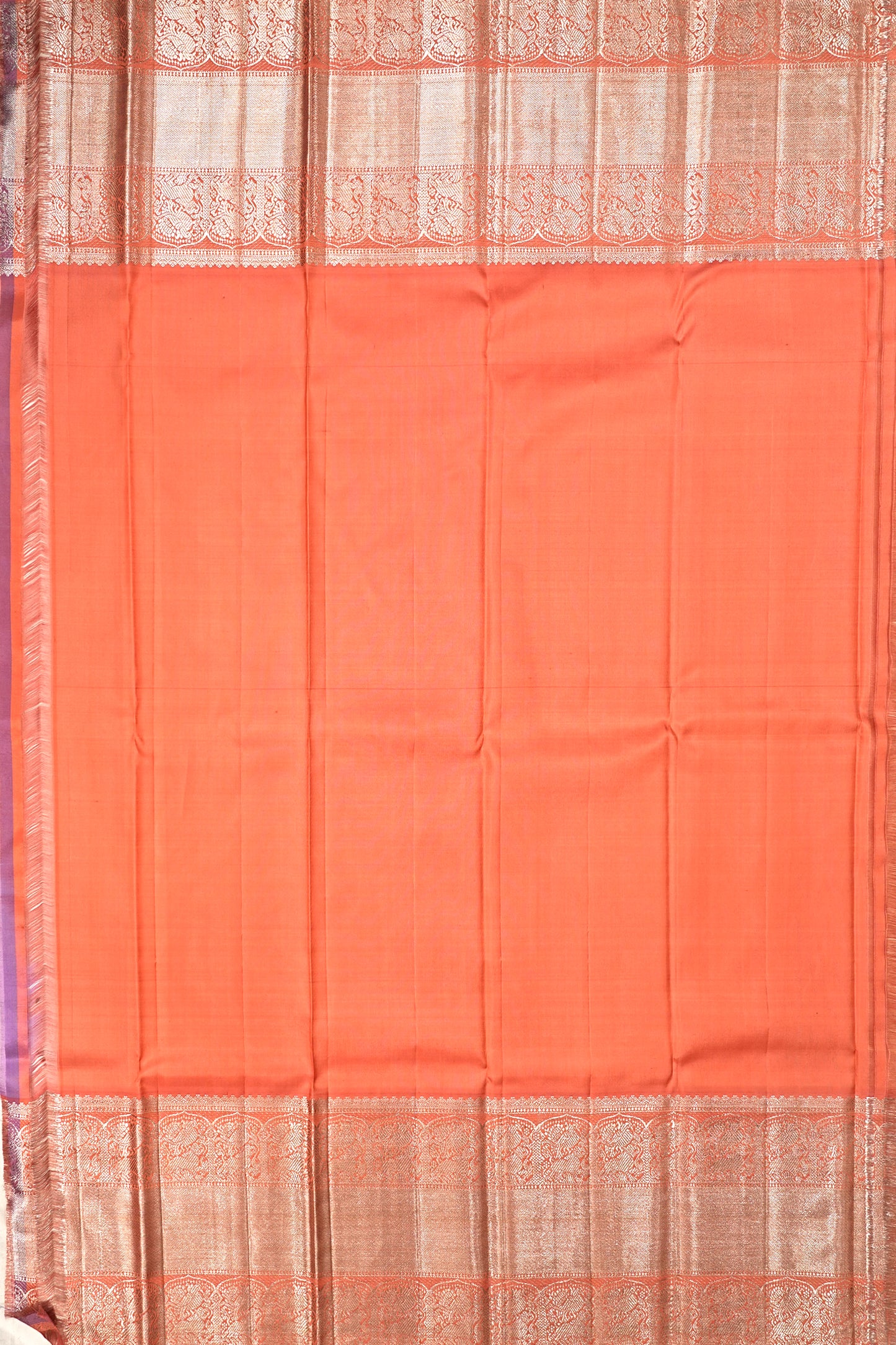 Kanchipuram Silk Brocade Lavender Saree