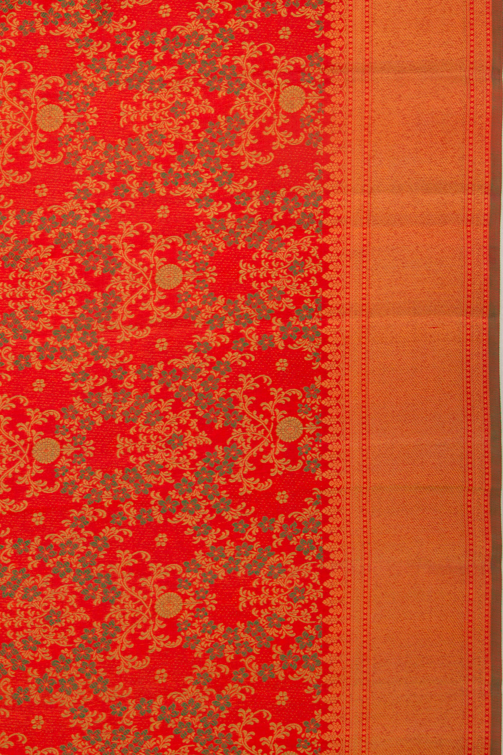 Kanchipuram Silk Jaal Red Saree