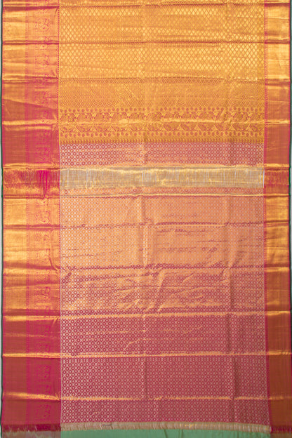 Taranga Kanchi Silk Tissue Jaal Gold Saree