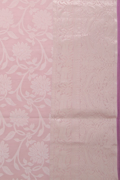 Coimbatore Soft Silk Jaal Lilac Saree
