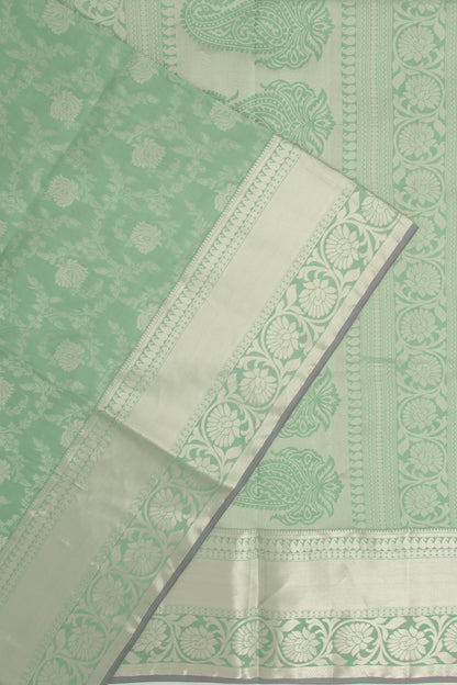 Coimbatore Soft Silk Jaal Green Saree