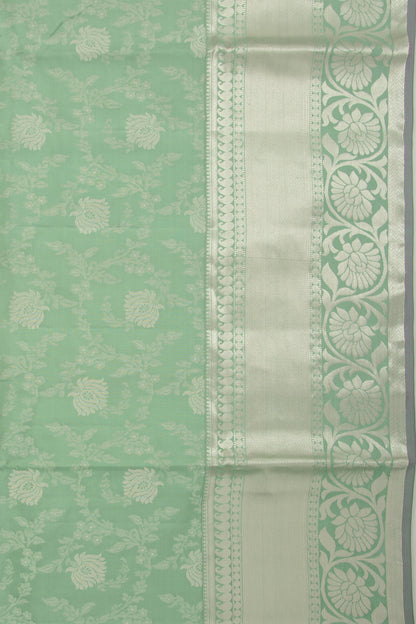 Coimbatore Soft Silk Jaal Green Saree