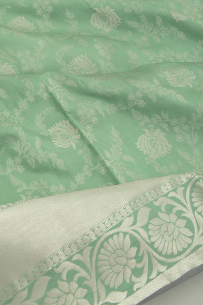 Coimbatore Soft Silk Jaal Green Saree
