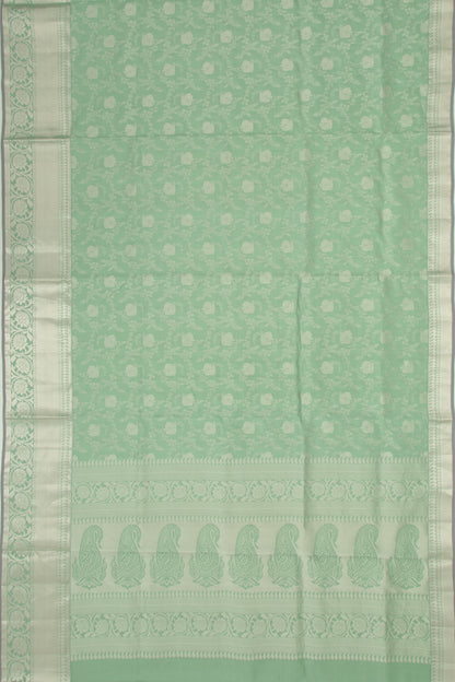 Coimbatore Soft Silk Jaal Green Saree