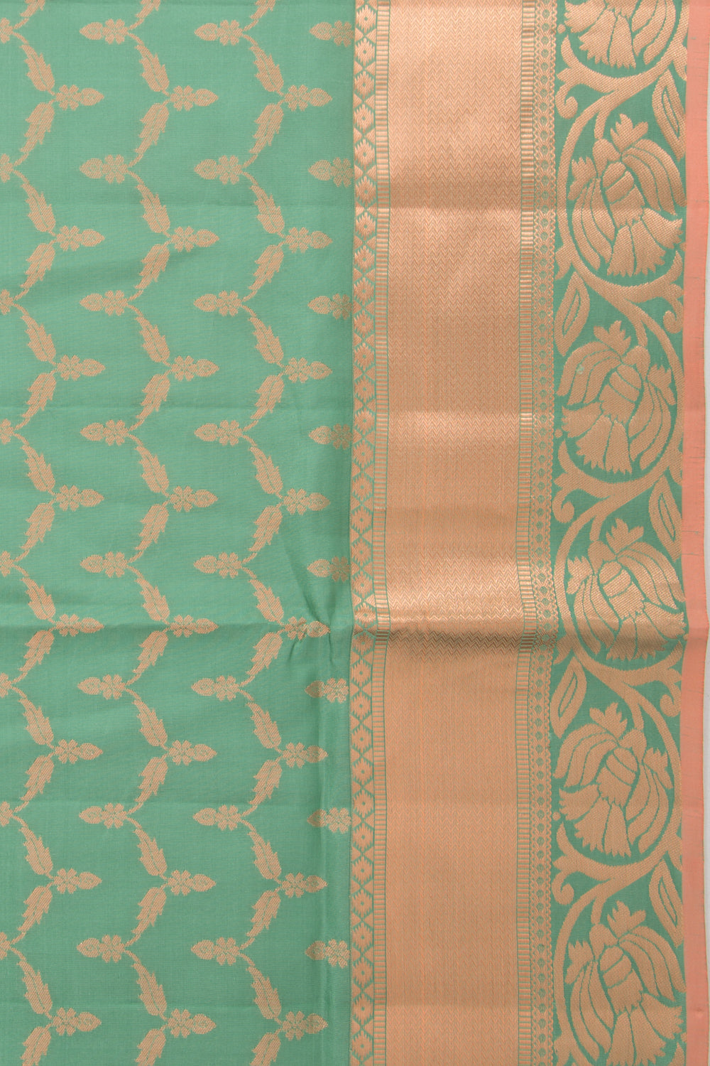 Coimbatore Soft Silk Brocade Green Saree