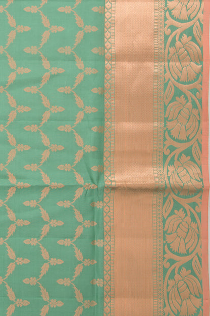 Coimbatore Soft Silk Brocade Green Saree