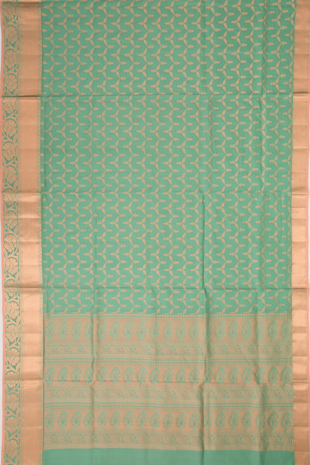 Coimbatore Soft Silk Brocade Green Saree