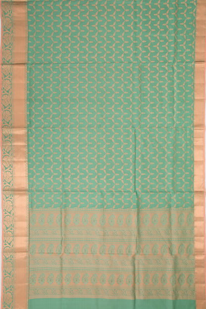 Coimbatore Soft Silk Brocade Green Saree
