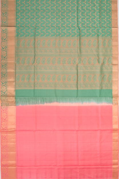 Coimbatore Soft Silk Brocade Green Saree
