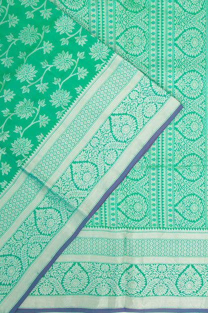 Coimbatore Soft Silk Brocade Green Saree