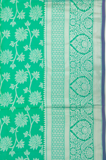 Coimbatore Soft Silk Brocade Green Saree