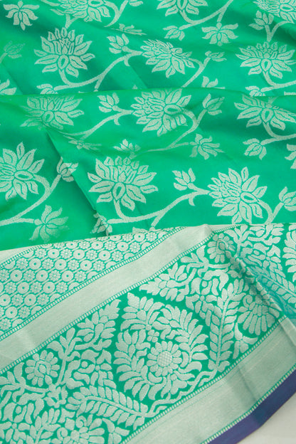 Coimbatore Soft Silk Brocade Green Saree