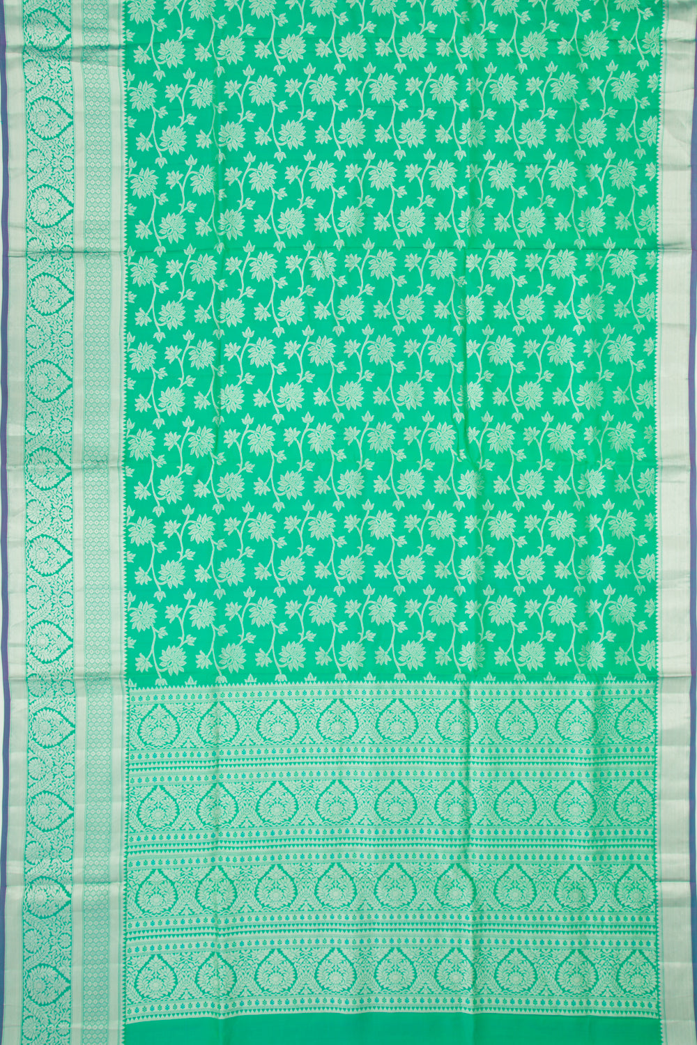 Coimbatore Soft Silk Brocade Green Saree