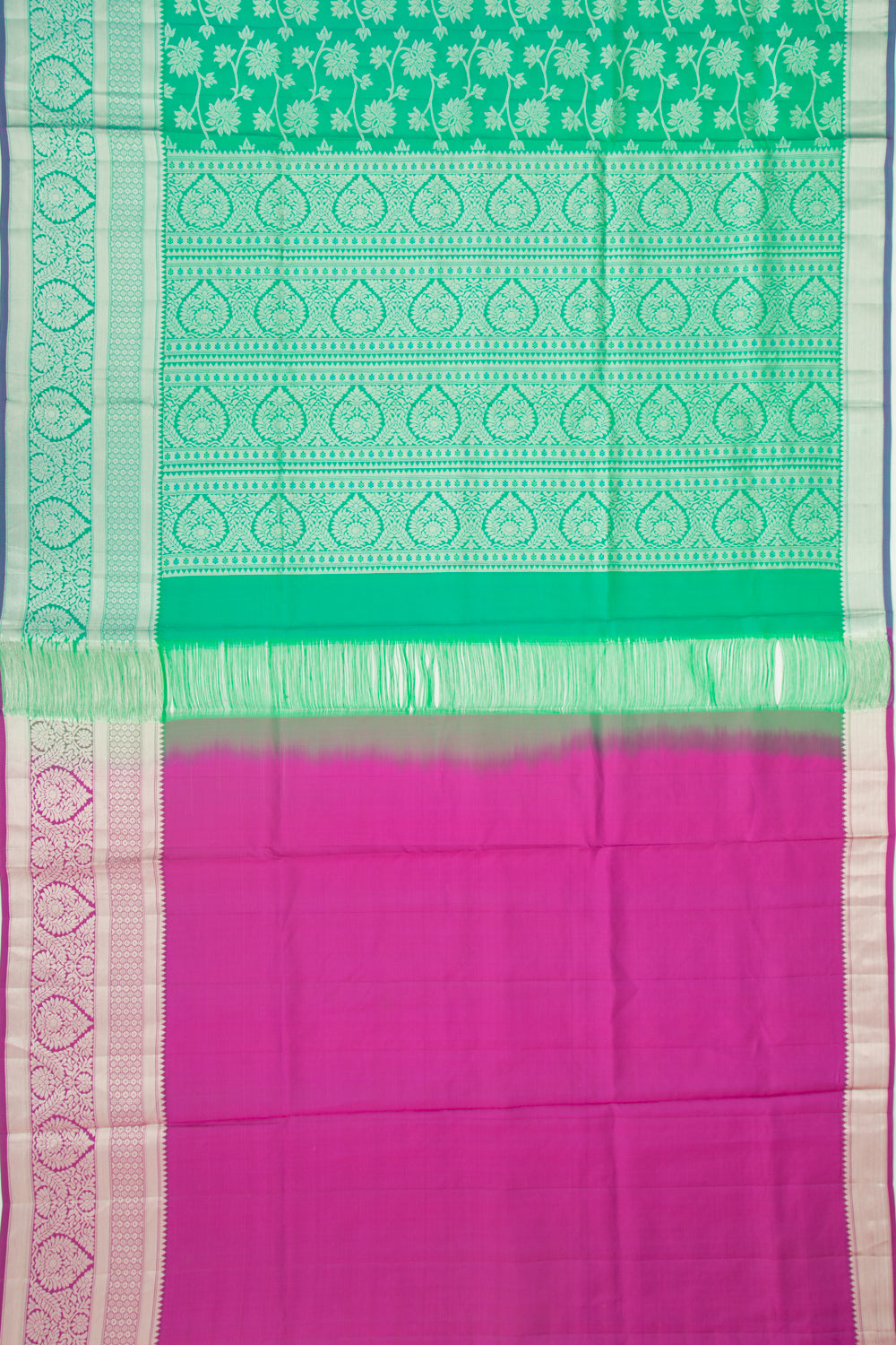 Coimbatore Soft Silk Brocade Green Saree