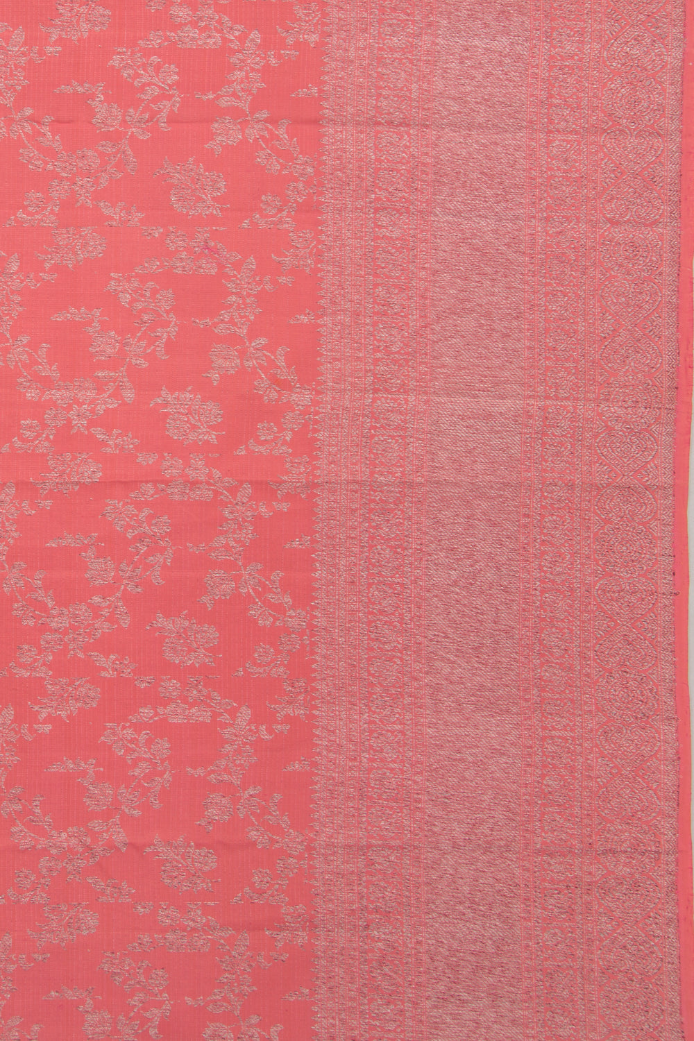 Kanchipuram Silk Jaal Pink Saree