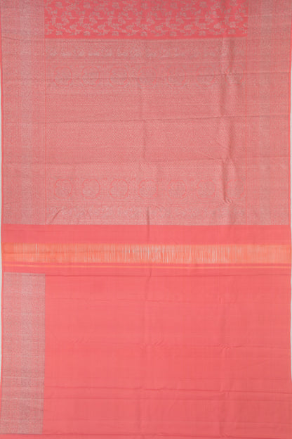 Kanchipuram Silk Jaal Pink Saree
