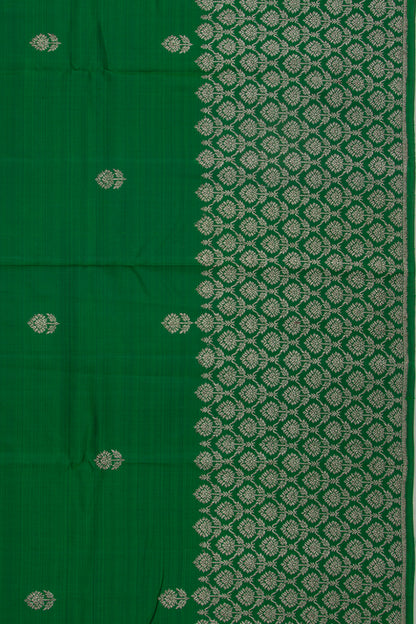 Taranga Kanchi Silk Butta Dark Green Saree