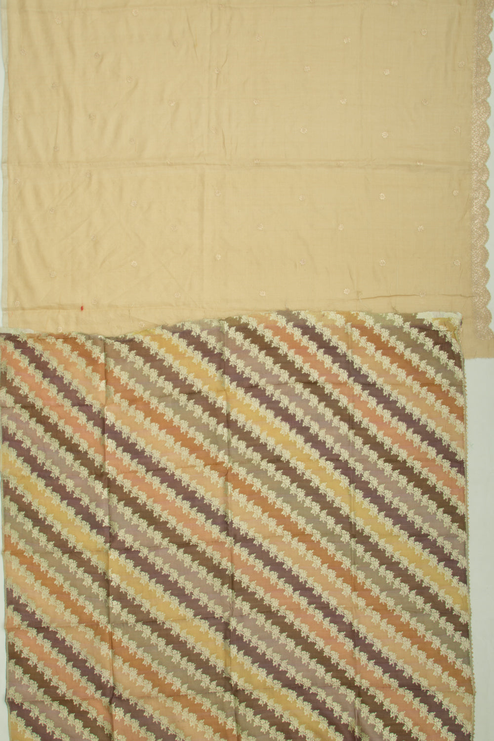 Soft Tussar Butta Yellow Saree