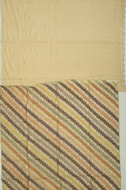 Soft Tussar Butta Yellow Saree