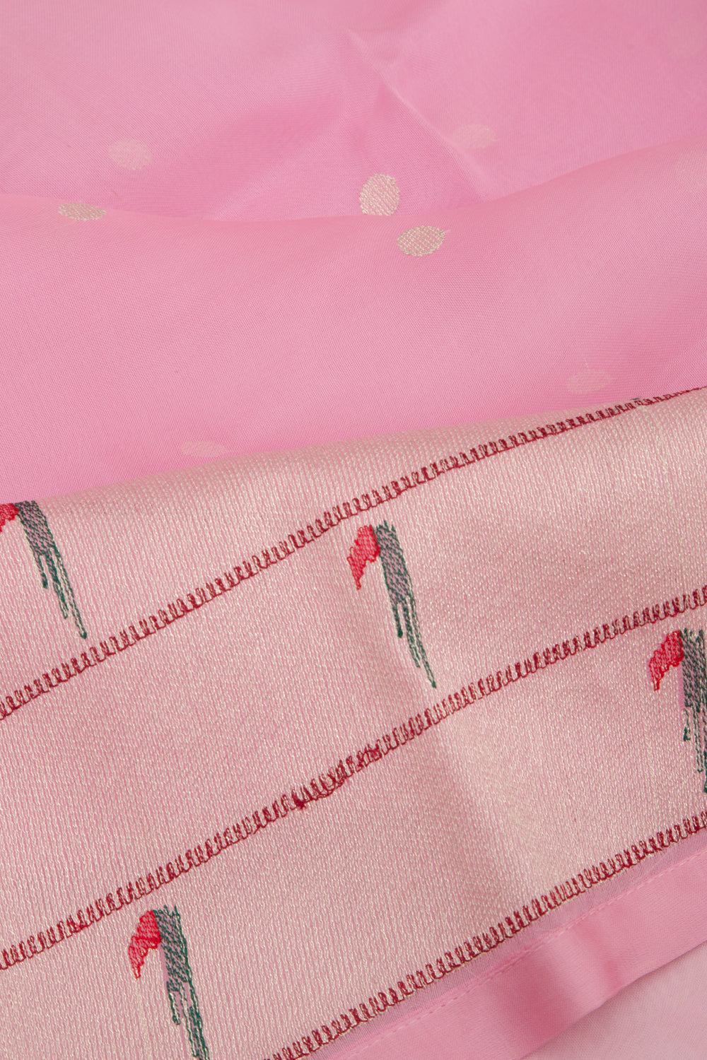 Organza Butta Pink Saree