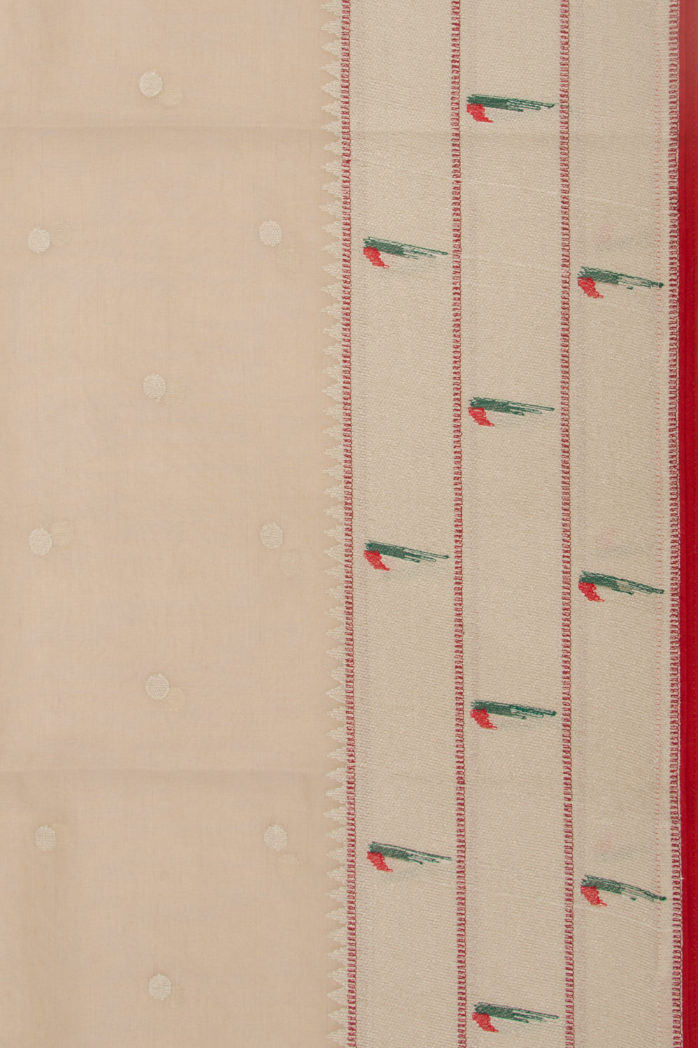 Organza Butta Peach Saree