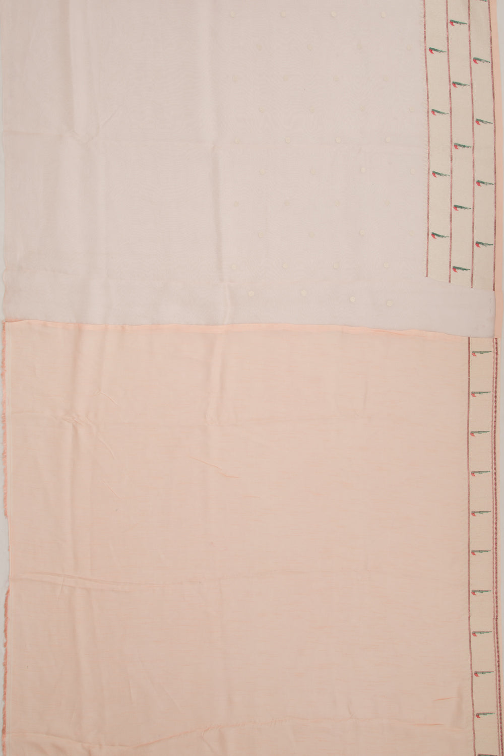 Organza Butta Peach Saree