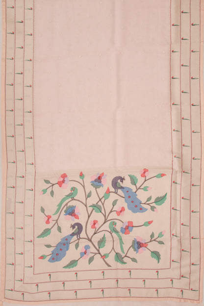 Organza Butta Peach Saree